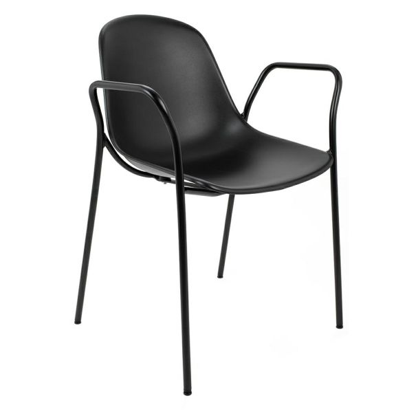 KING HOME 292-CPP4.BLACK Krzesło RESOL ARM czarne