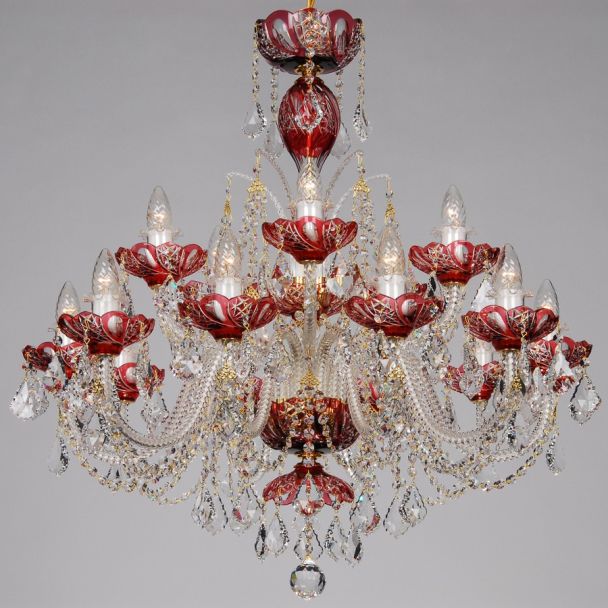 ECRYSTAL ZYR-15 Galaxy-red SP (SPECTRA Swarovski)