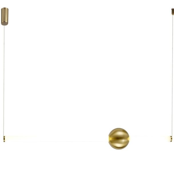 Step into Design ST-1688L Lampa wisząca O-LINE LED 93 cm mosiądz