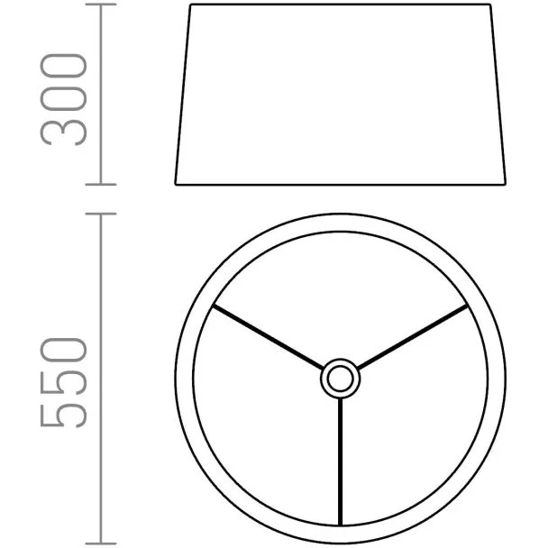 RENDL R11577 ASPRO 55/30 abażur Monaco naftowa/srebrne PCV max. 23W