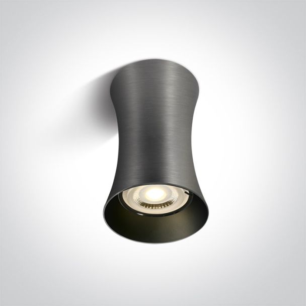 ONE LIGHT 12105F/MG Mawromati szara oprawa sufitowa z oprawką GU10 MR16 10W