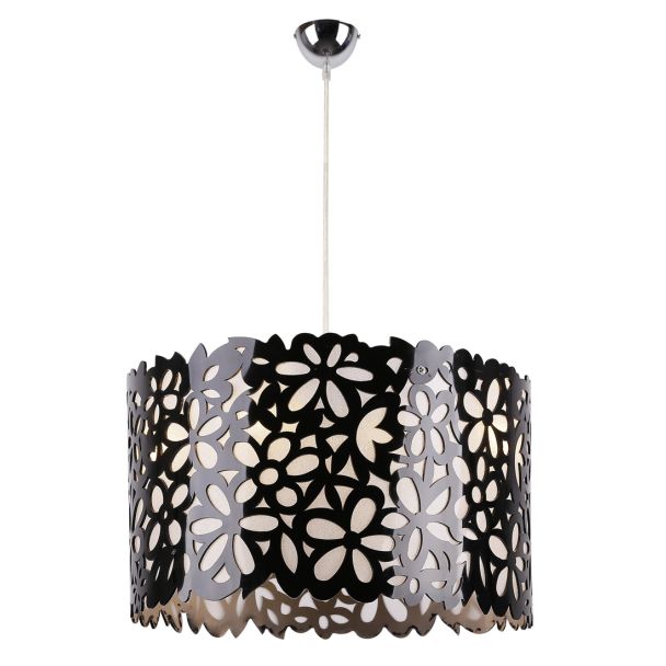 CANDELLUX 33-87174 SIMONA 2 LAMPA WISZĄCA 40X120 3X40W E14 CZARNY