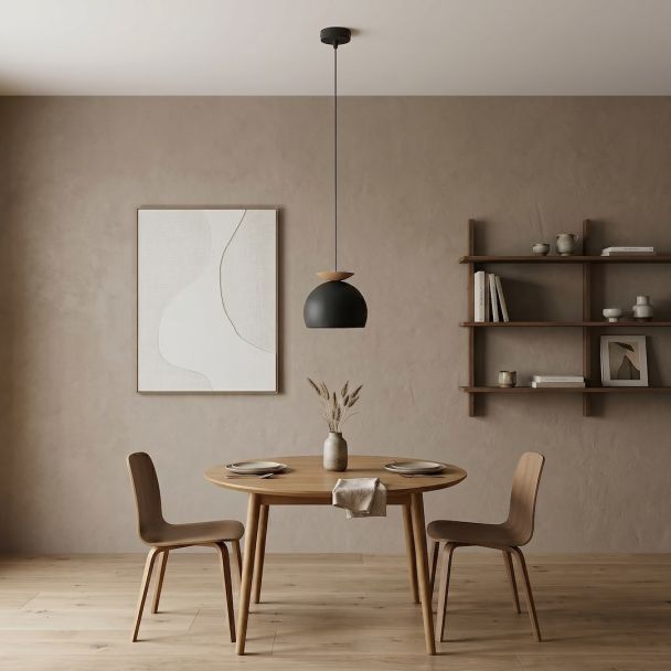 EMIBIG 1753/1 GEO 1 BLACK MOKKA Lampa wisząca