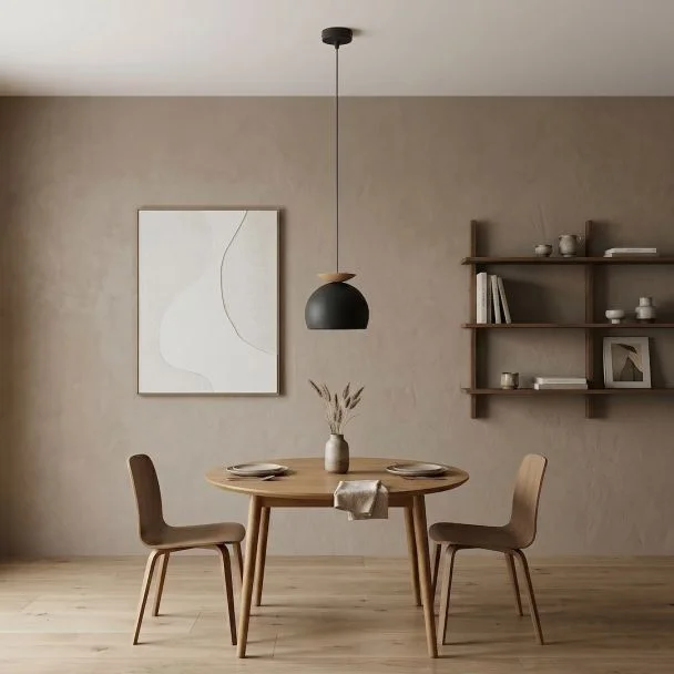 EMIBIG 1753/1 GEO 1 BLACK MOKKA Lampa wisząca
