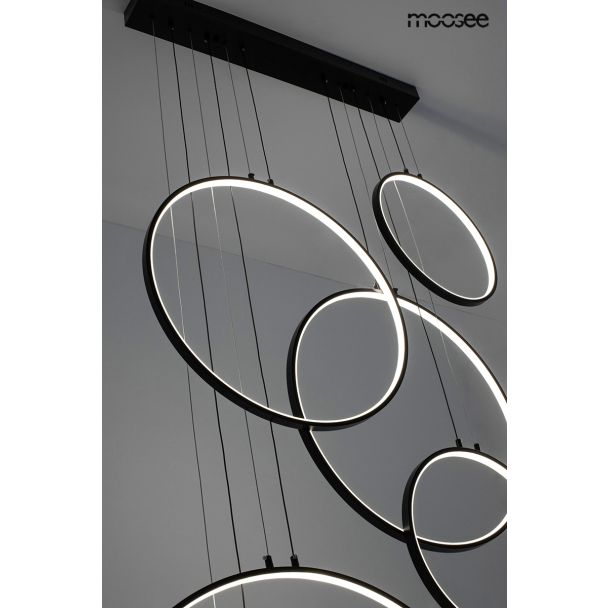 MOOSEE MSE010100371 MOOSEE lampa wisząca CIRCULO SIX czarna