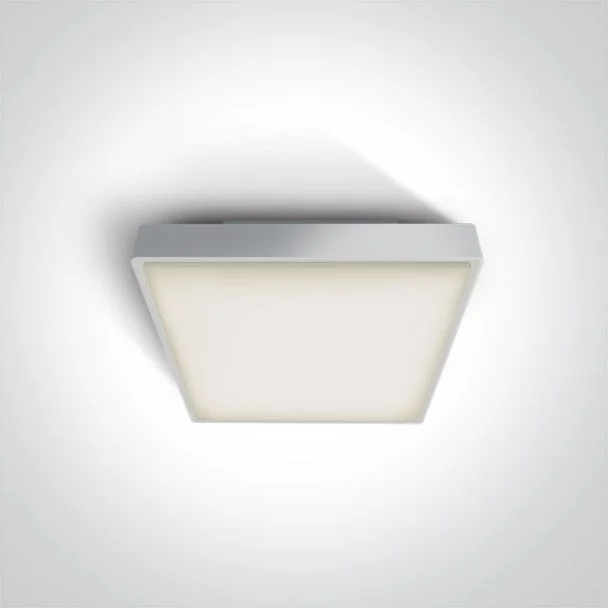 ONE LIGHT 67282E/W Miladeza biały plafon E27 IP65 korpus ABS i klosz PC