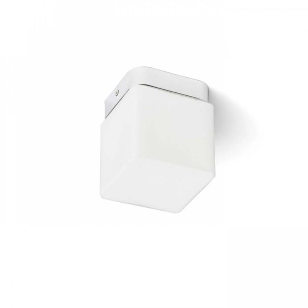 RENDL R12198 ESICA SQ sufitowa szkło opalowe/chrom 230V LED 6W IP44 3000K