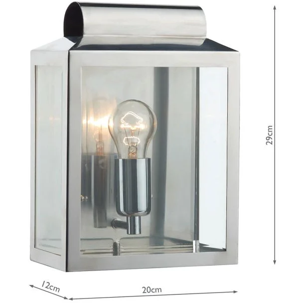 DAR NOT2144 NOTARY RECTANGLE WB STAINLESS STEEL IP44