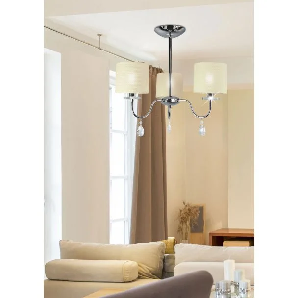 CANDELLUX 33-11664 ESTERA ZWIS 3X40W E14 CHROM