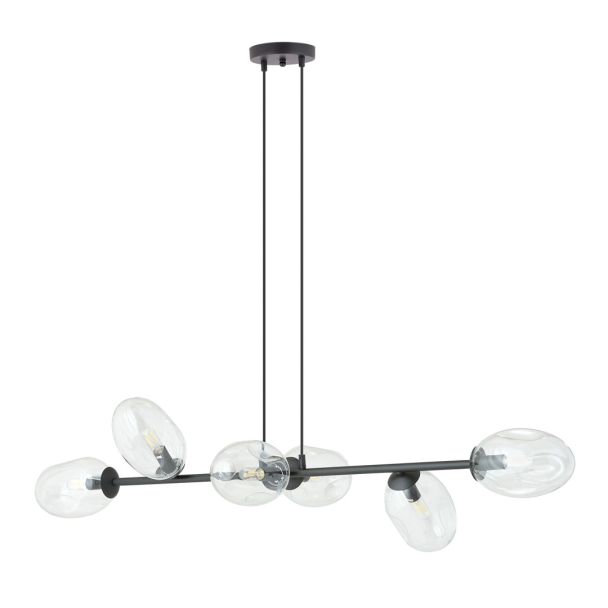 EMIBIG 1262/6 LAMPA SUFITOWA PANDORA 6 BL TRANSPARENT