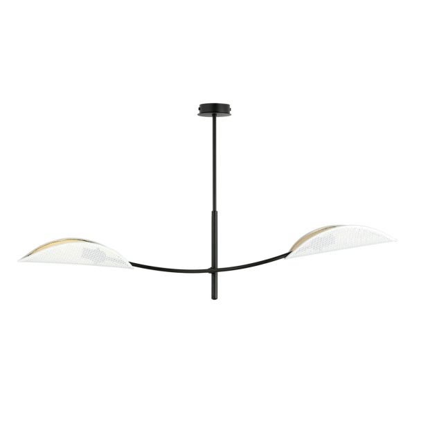 EMIBIG 1107/2 LAMPA SUFITOWA LOTUS 2 WHITE/GOLD
