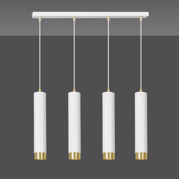 EMIBIG 642/4 LAMPA WISZĄCA KIBO 4 WH/GOLD
