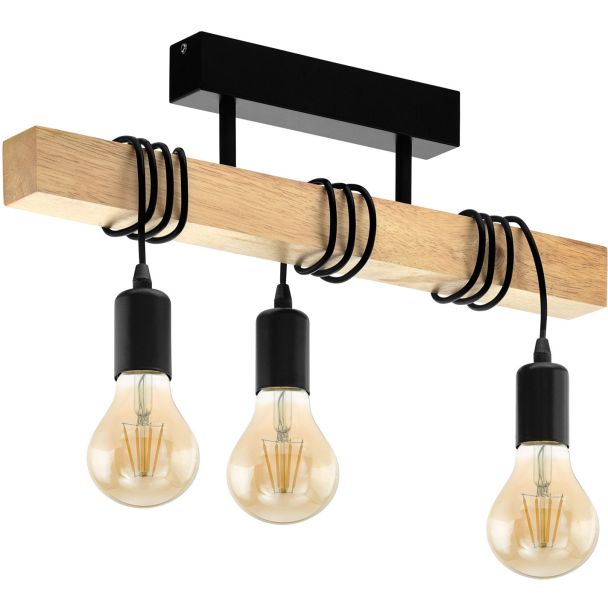 EGLO 32915 DL/3 SCHWARZ/EICHE-OPTIK TOWNSHEND