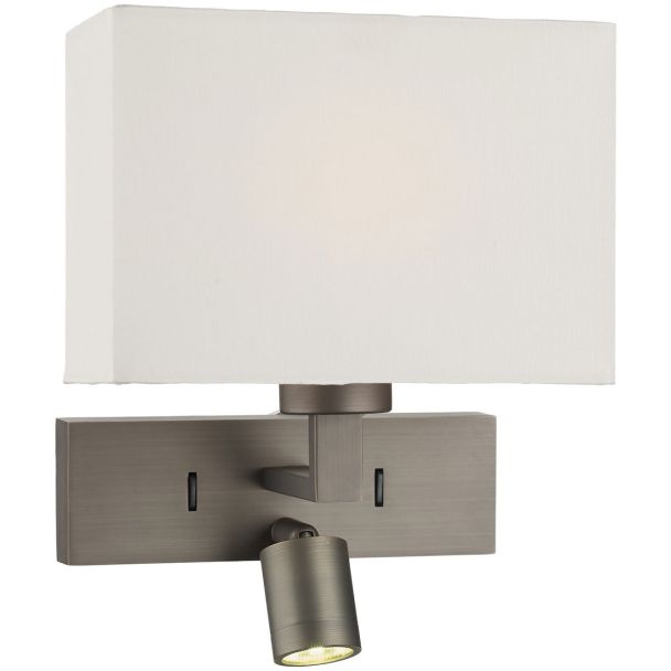 DAR MOD7163L MODENA 1LT RECTANGLE WB WITH LED BRONZE SAMA PODSTAWA