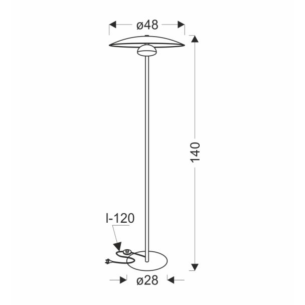 CANDELLUX STUDIO 50633057 lampa podłogowa LUND 1