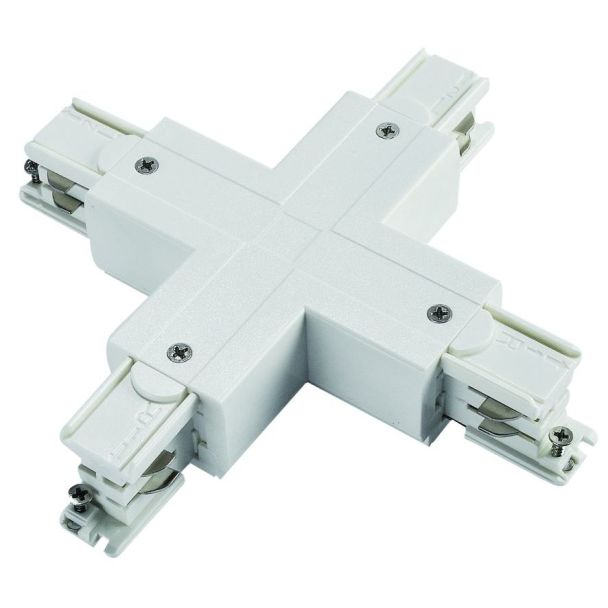 ANTIGO Łącznik X szynoprzewodu 3F 230V - Biały 8116