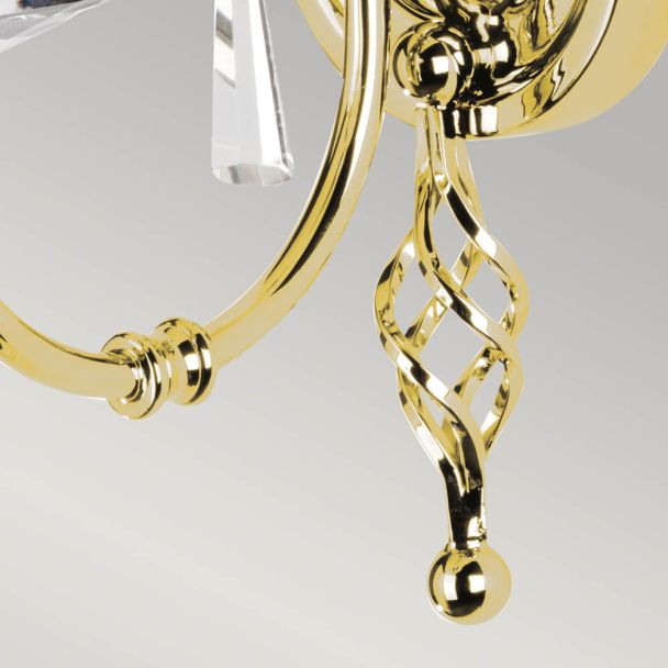 ELSTEAD AEGEAN AG1 POL BRASS 1Lt Wall Light