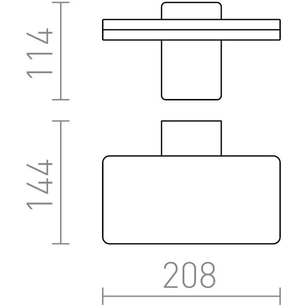 RENDL R11947 RINA ścienna antracyt 230V LED 12W IP65 3000K