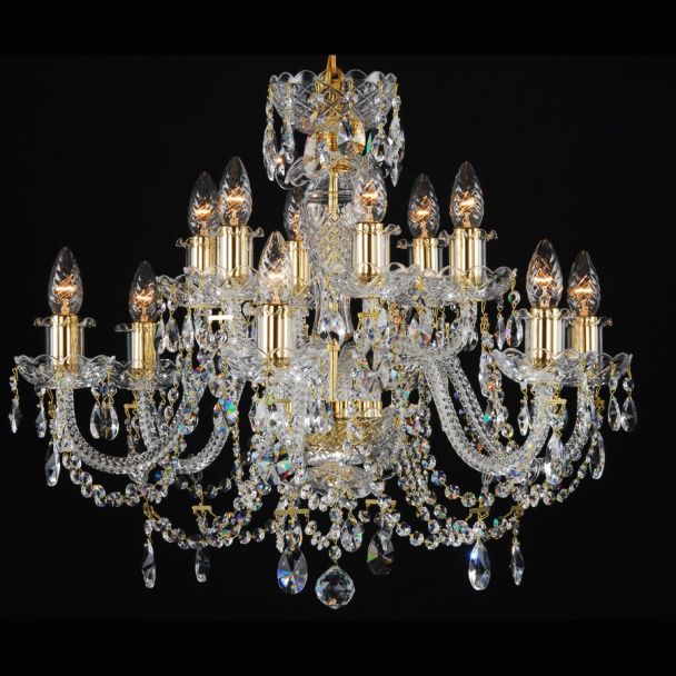 ECRYSTAL ZYR-12 Crystal-AG (gold tubes)