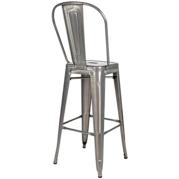 KING HOME KH010100967 Krzesło barowe TOWER BIG BACK 76 (Paris) metal