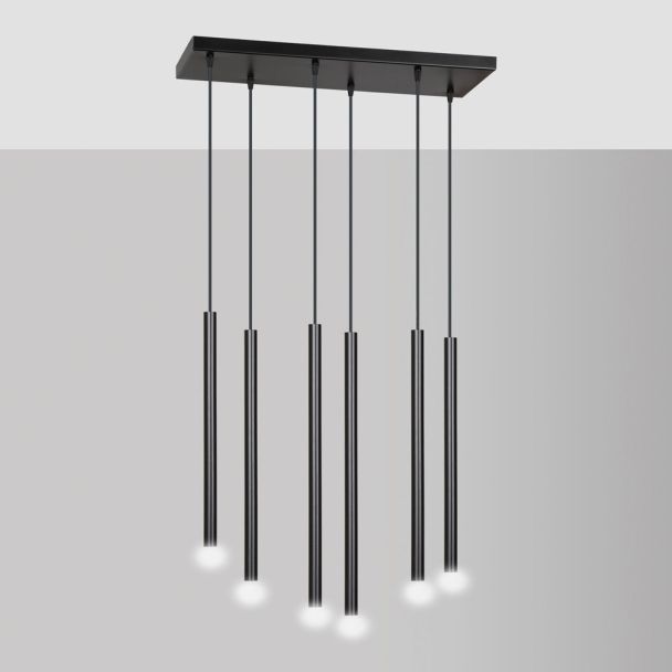 EMIBIG 552/6 LAMPA WISZĄCA SELTER 6 BLACK