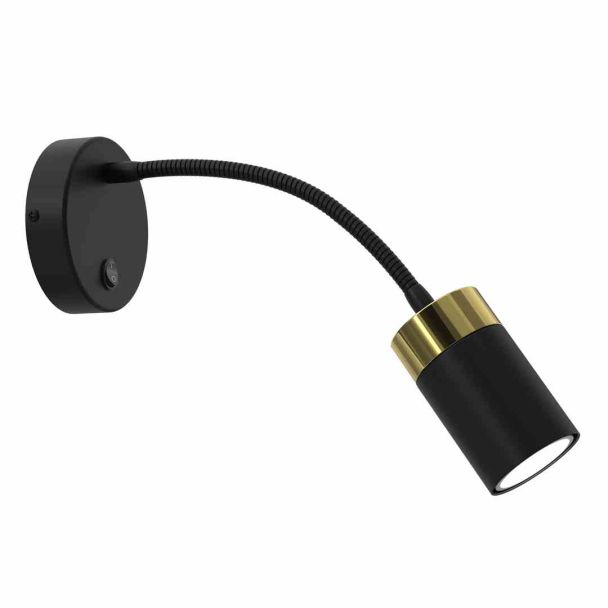 MILAGRO MLP8536 Kinkiet flex JOKER BLACK GOLD 1xGU10