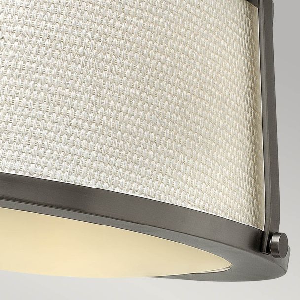 ELSTEAD Charlotte HK-CHARLOTTE-SF-AN 3 Light Semi-Flush - Antique Nickel