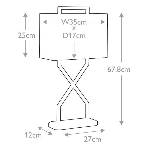 ELSTEAD CROSS-TL-IVORY Lampa stołowa Cross - 1 źródło światła - Polerowane złoto