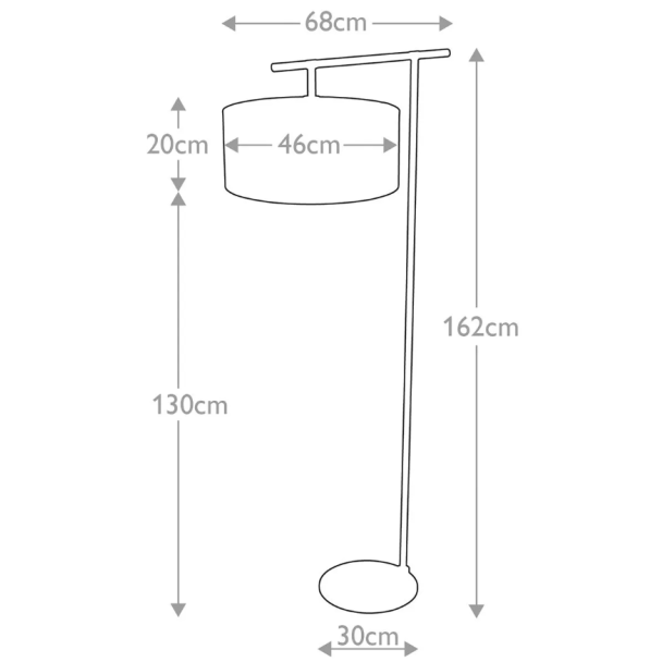 ELSTEAD BALANCE-FL-BKPN Lampa podłogowa Balance - 1 źródło światła - Czarna z polerowanym niklem