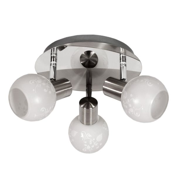 CANDELLUX 98-10070 AVILA PLAFON 3X40W E14 SATYNA
