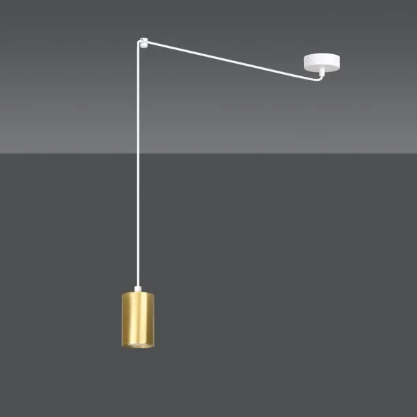 EMIBIG 527/1 LAMPA WISZĄCA TRAKER 1 WH/GOLD