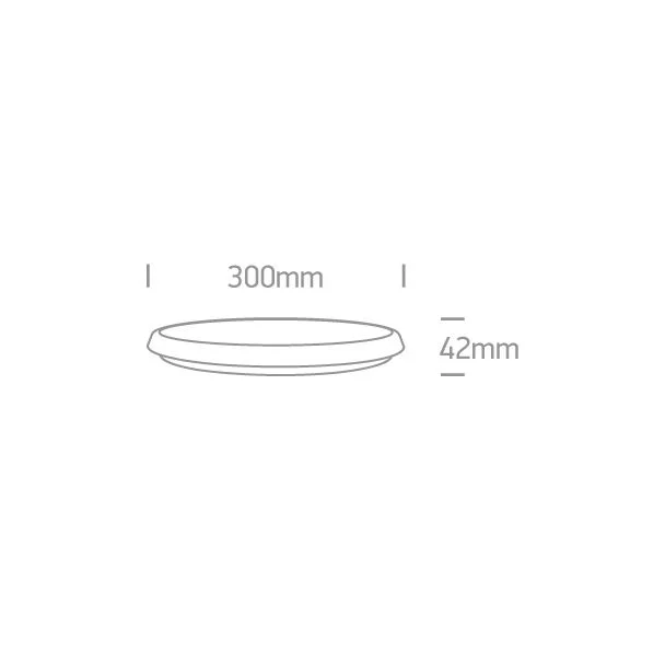 ONE LIGHT 67368/W/W Avlaki biały plafon LED 3000K 18W IP54