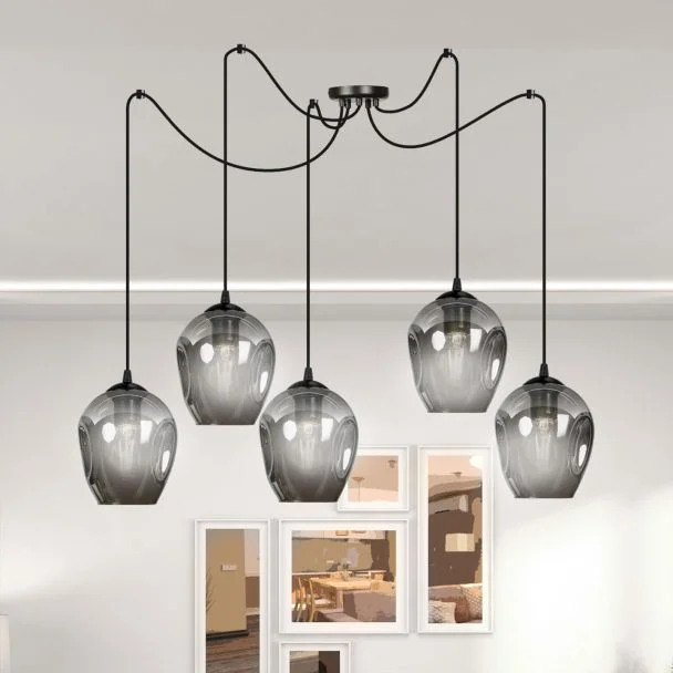 EMIBIG 757/5 LAMPA WISZĄCA LEVEL 5 BL GRAFIT