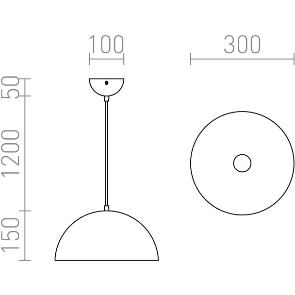 RENDL R12396 MONROE 30 wisząca miedź 230V E27 42W
