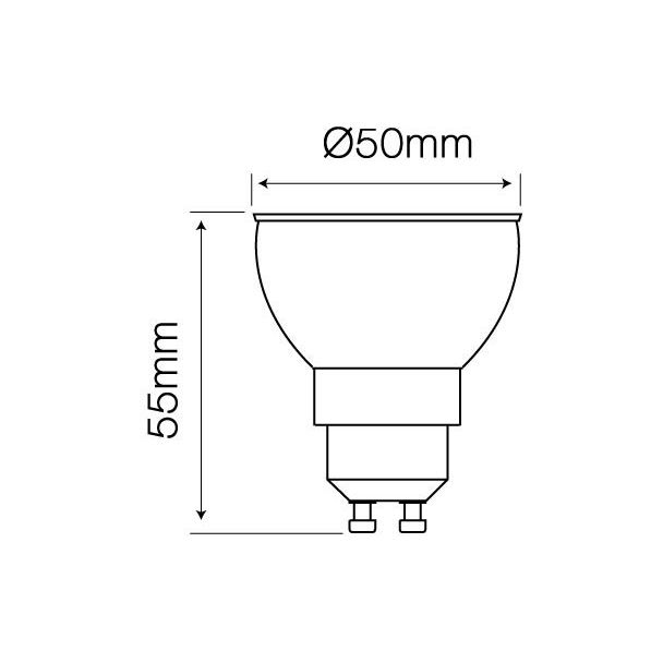 LED line 240737 GU10 SMD 170-250V 7W 630lm 6500K