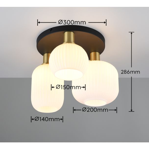 TRIO DIVA 619800308 lampa sufitowa