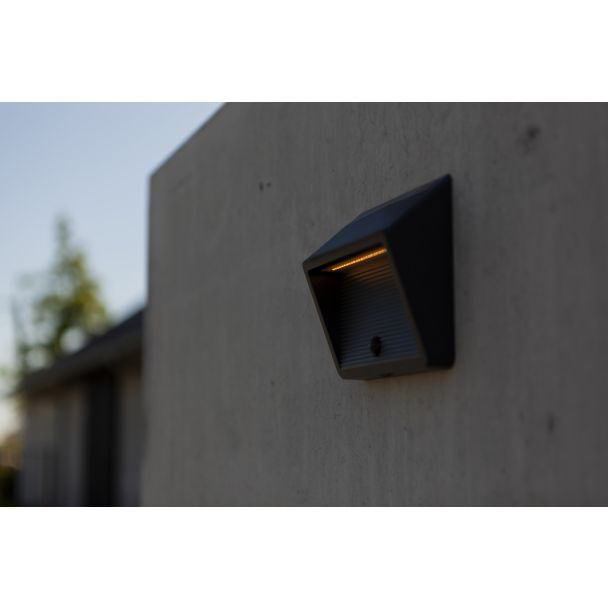 LUTEC LINKO SOLAR 6912301335 LAMPA ZEWNĘTRZNA ŚCIENNA szary i odcienie szarości
