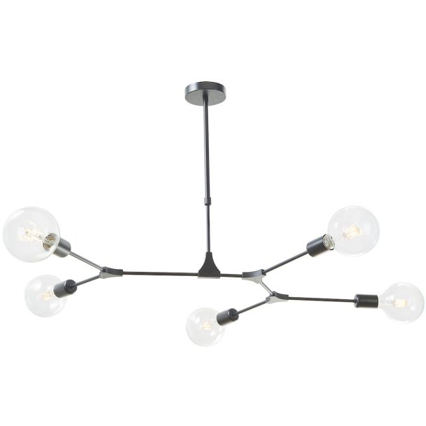 DAR EUP0539 EUPHEMIA 5LT PENDANT BLACK