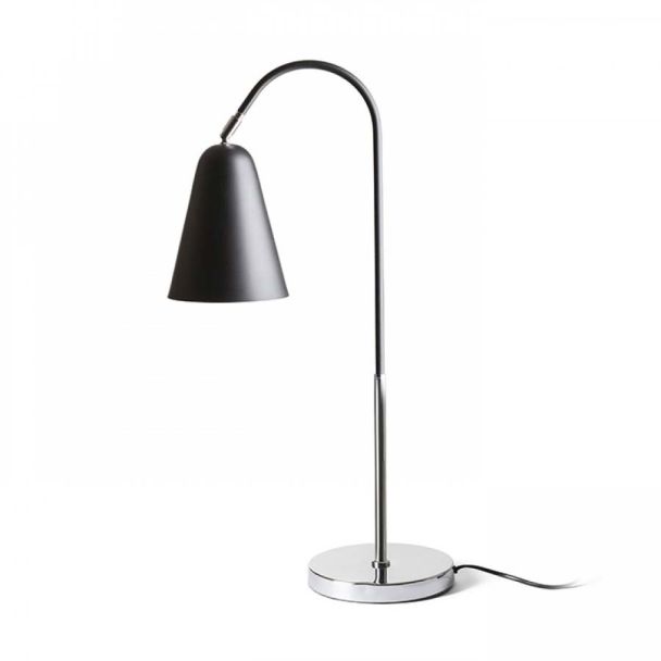 RENDL R12675 GARBO stołowa czarna chrom 230V E27 28W
