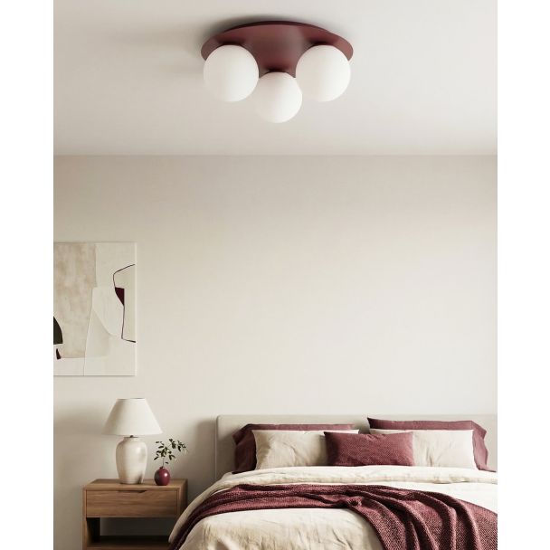 EMIBIG 1688/3 SOLAR 3 BURGUNDY OPAL LAMPA SUFITOWA