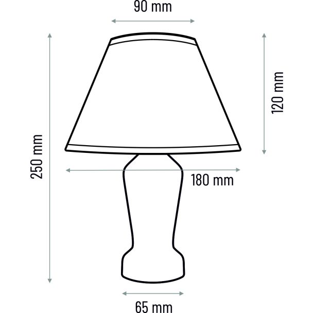 HELLUX 4110409 Lampa nocna Mona biały