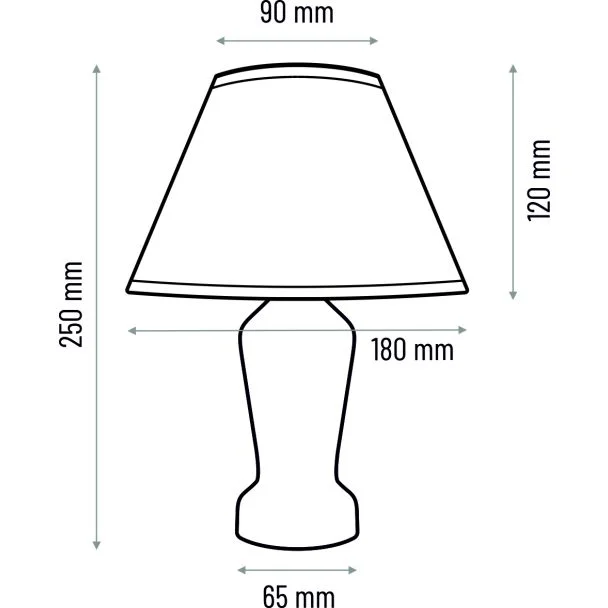 HELLUX 4110409 Lampa nocna Mona biały
