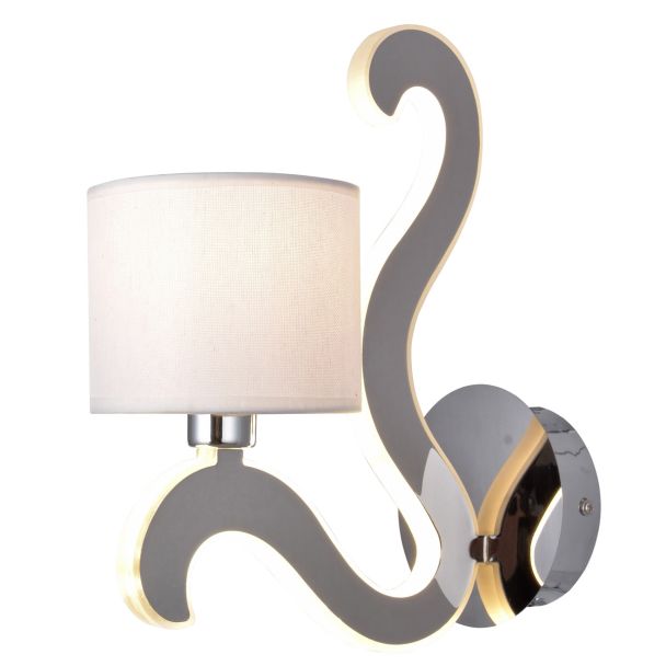 CANDELLUX 21-33864 AMBROSIA 1 KINKIET 1X40W E14 + 6W LED CHROM