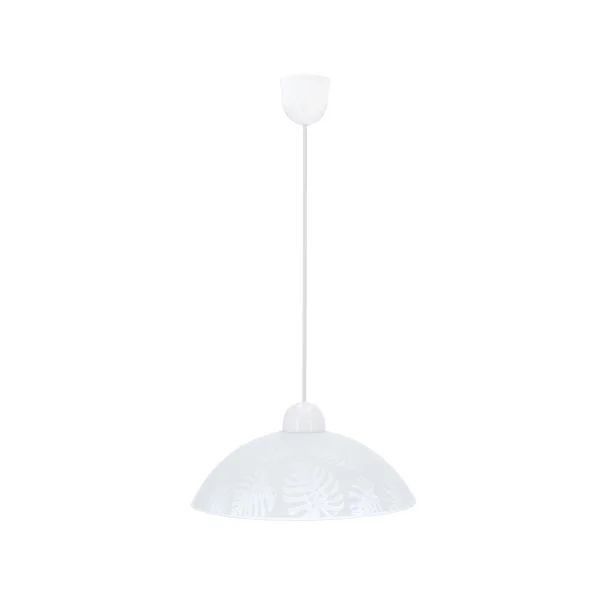 CANDELLUX 31-16737 ALCARA LAMPA WISZĄCA 1X60W E27 KLOSZ BIAŁY Z WZOREM