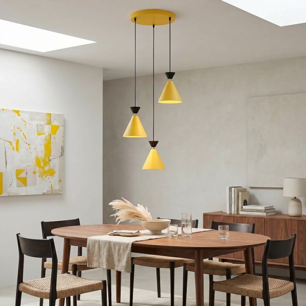 EMIBIG 1742/3PREM KLEVER 3PREM ORANGE BLACK Lampa wisząca