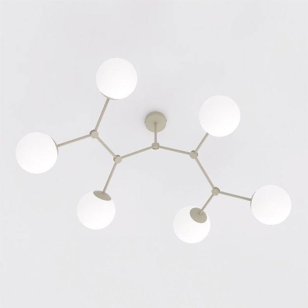 EMIBIG 1703/6 SPACE 6 MOKKA OPAL Lampa sufitowa