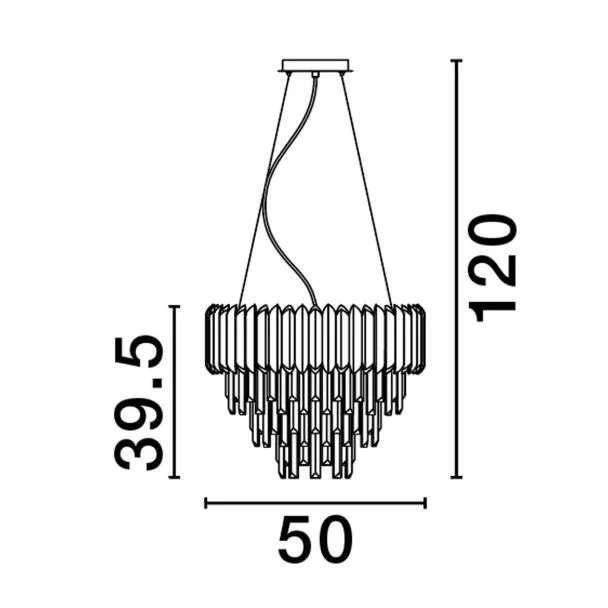 LUCES EXCLUSIVAS LE43570 ACATEN lampa wisząca