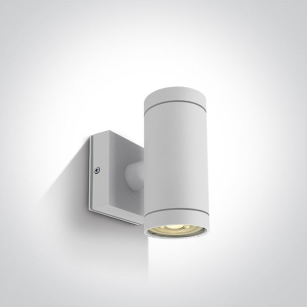 ONE LIGHT 67130/W Lido K2 biały zewnętrzny cylinder ścienny 2x35W GU10 IP54