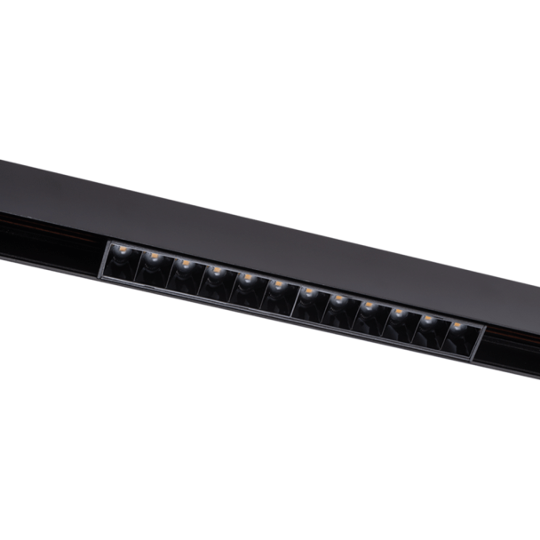 ANTIGO Spot magnetyczny Komatsu dot - Czarny (440 mm) 48V 24W 1920lm 3000K 6564