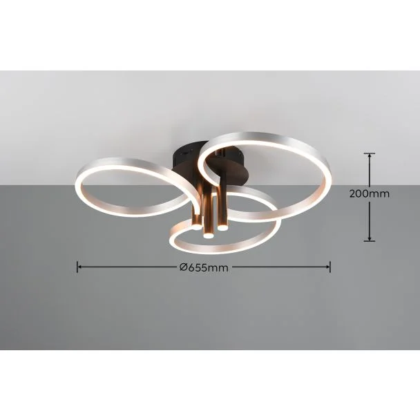 TRIO CARUSO 648110605 lampa sufitowa